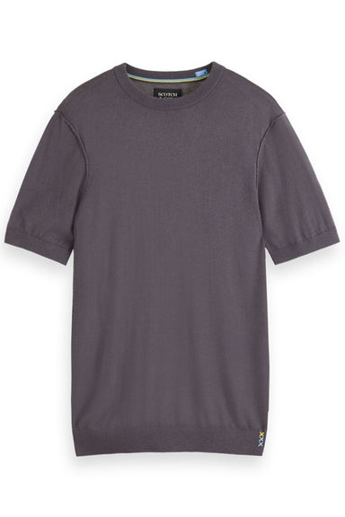 Scotch & Soda - Knitted T-Shirt - Antracite - Front