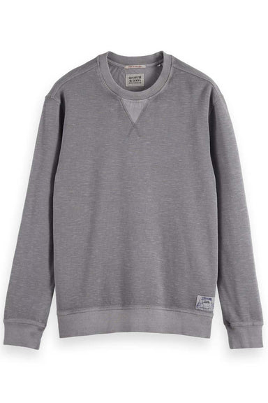 Scotch & Soda - Garment Dye Sweatshirt - Seal Grey - Front