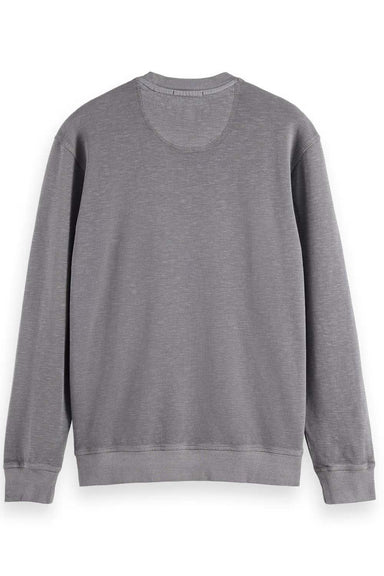 Scotch & Soda - Garment Dye Sweatshirt - Seal Grey - Back