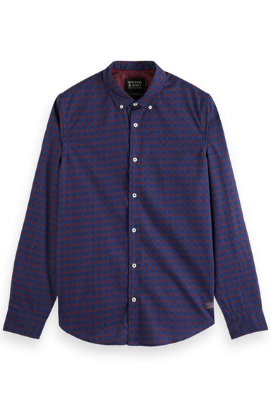 Scotch & Soda - Slim Fit Ditsy AOP Shirt - Night Bookcover Ditsy - Front