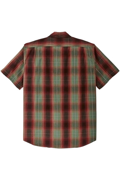 Filson - Washed SS Feather Cloth Shirt - Green/Red/Black Ombre - Back