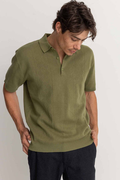 Rhythm - Rory SS Polo - Sage - Front