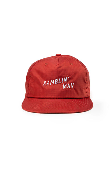 Seager - Ramblin Man Ripstop Nylon Snapback - Brick Red - Front
