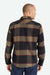 Brixton - Bowery LS Flannel - Heather Grey/Charcoal - Back
