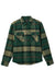 Brixton - Bowery Heavyweight LS Flannel - Pine Needle/Olive Surplus - Flatlay