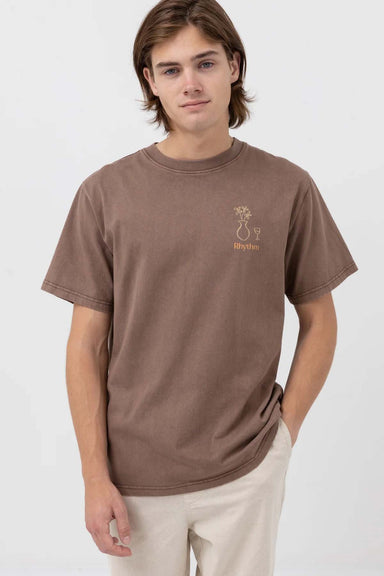 Rhythm - Day Off Vintage Tee - Brown - Front