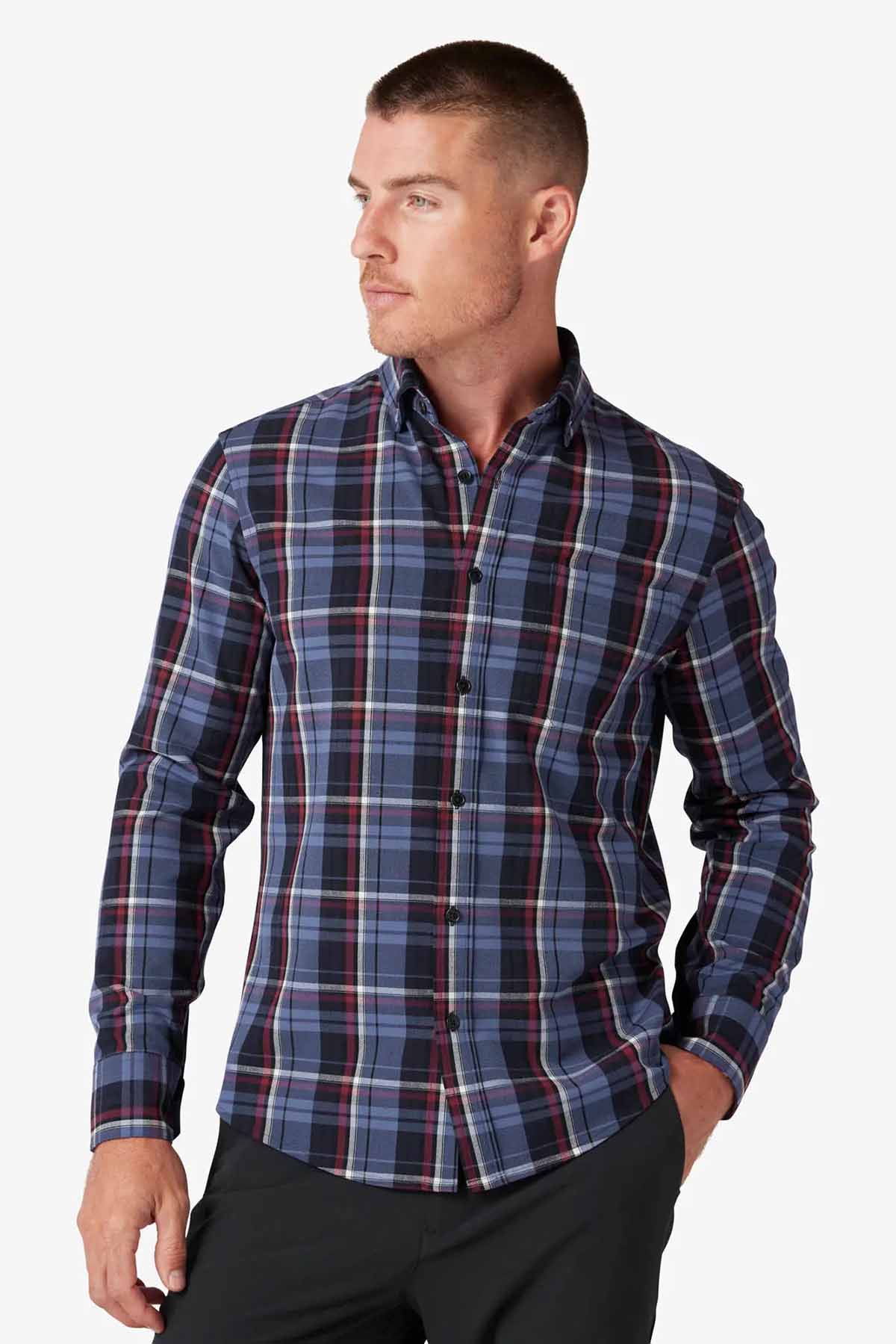 Mizzen and Main - City Flannel - Coastal Fjord Bryant Plaid