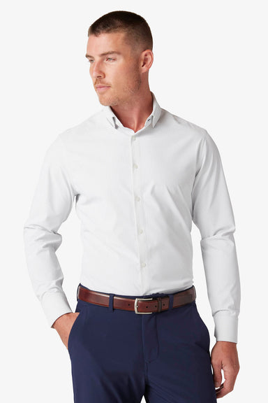 Mizzen + Main - Leeward LS - Silver Banker Stripe
