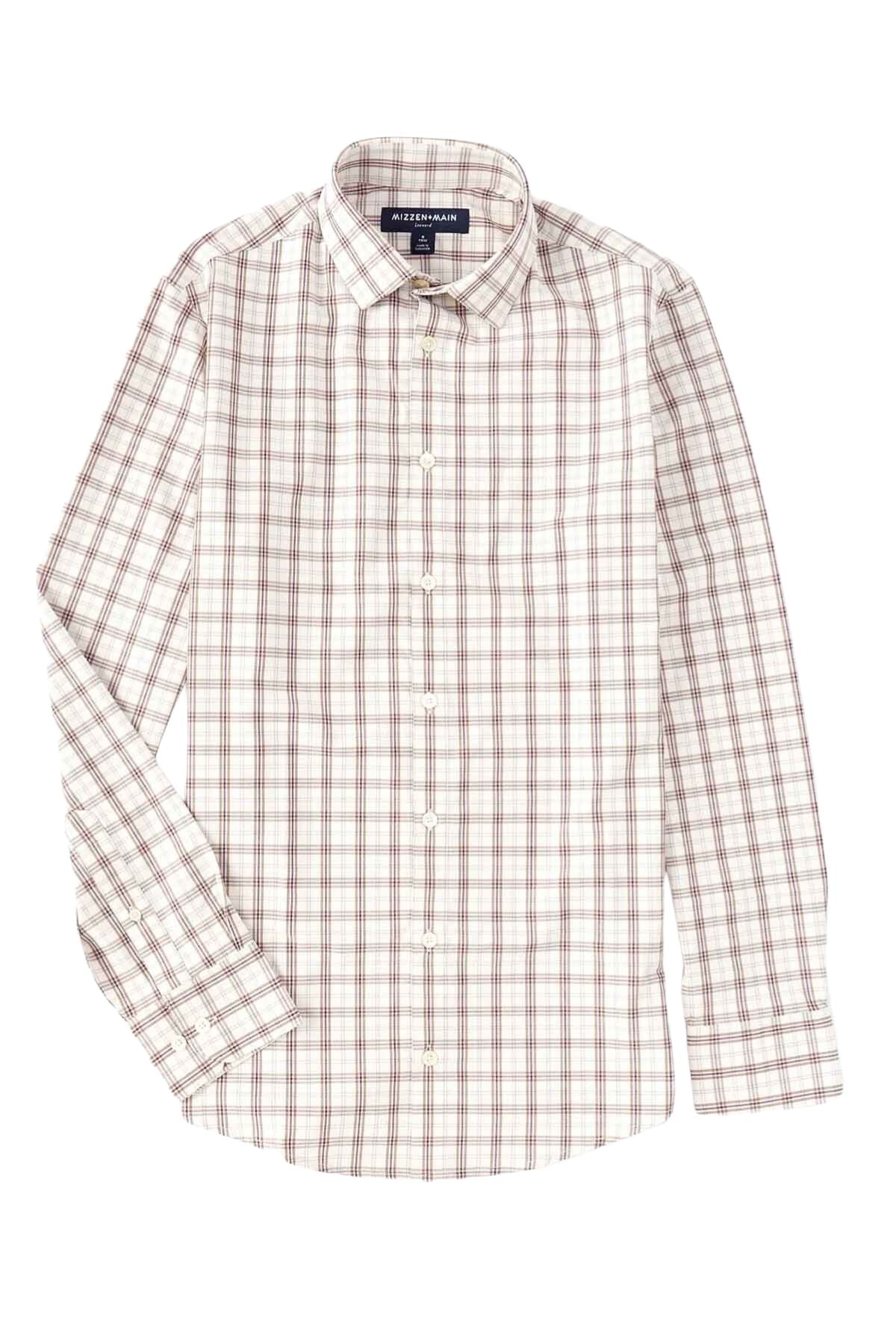 LEEWARD LS Cream Caribou Plaid