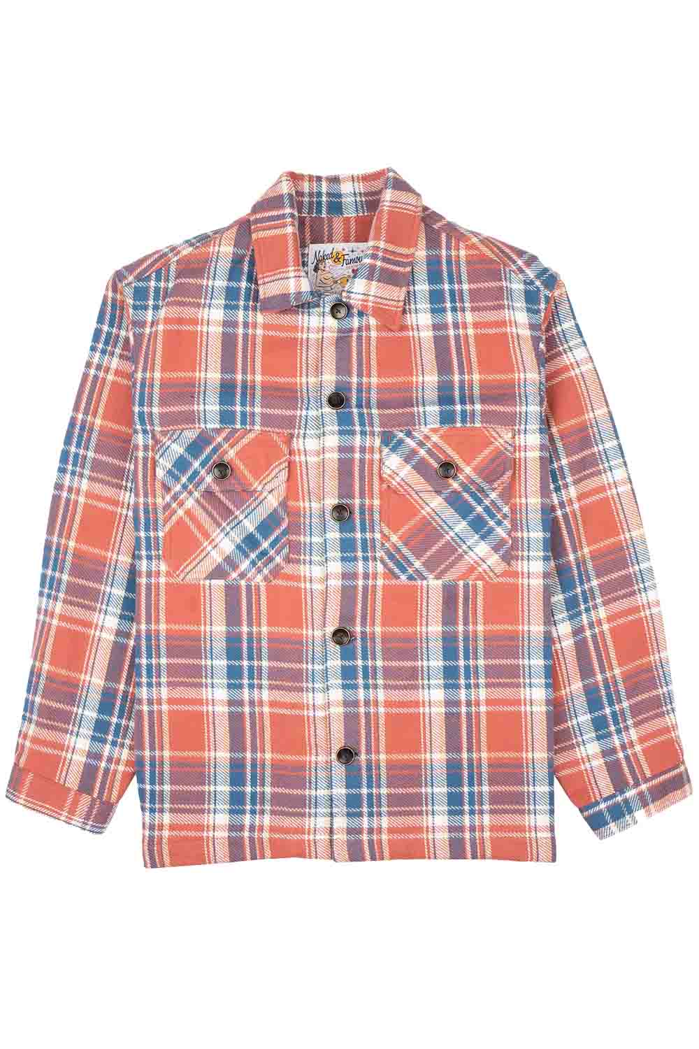 Naked & Famous - Work Shirt - Red - Flatlay
