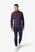 Mizzen and Main - City Flannel - Navy Tartan - Front