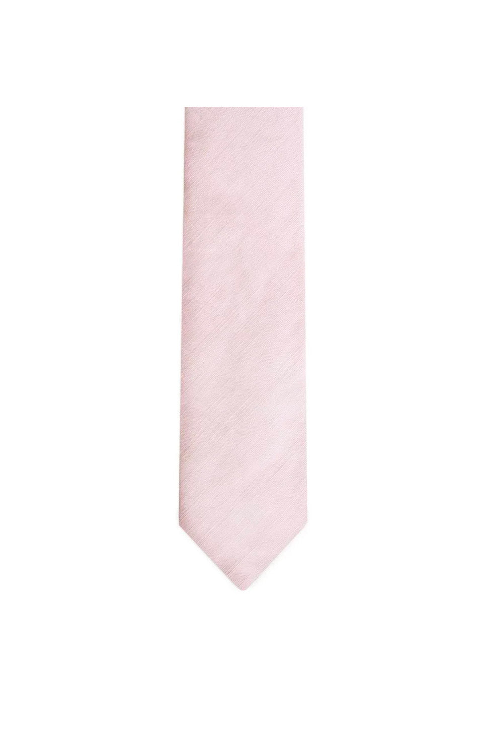 Pocket Square Clothing - The Peach Raspberry Linen Tie - Pink