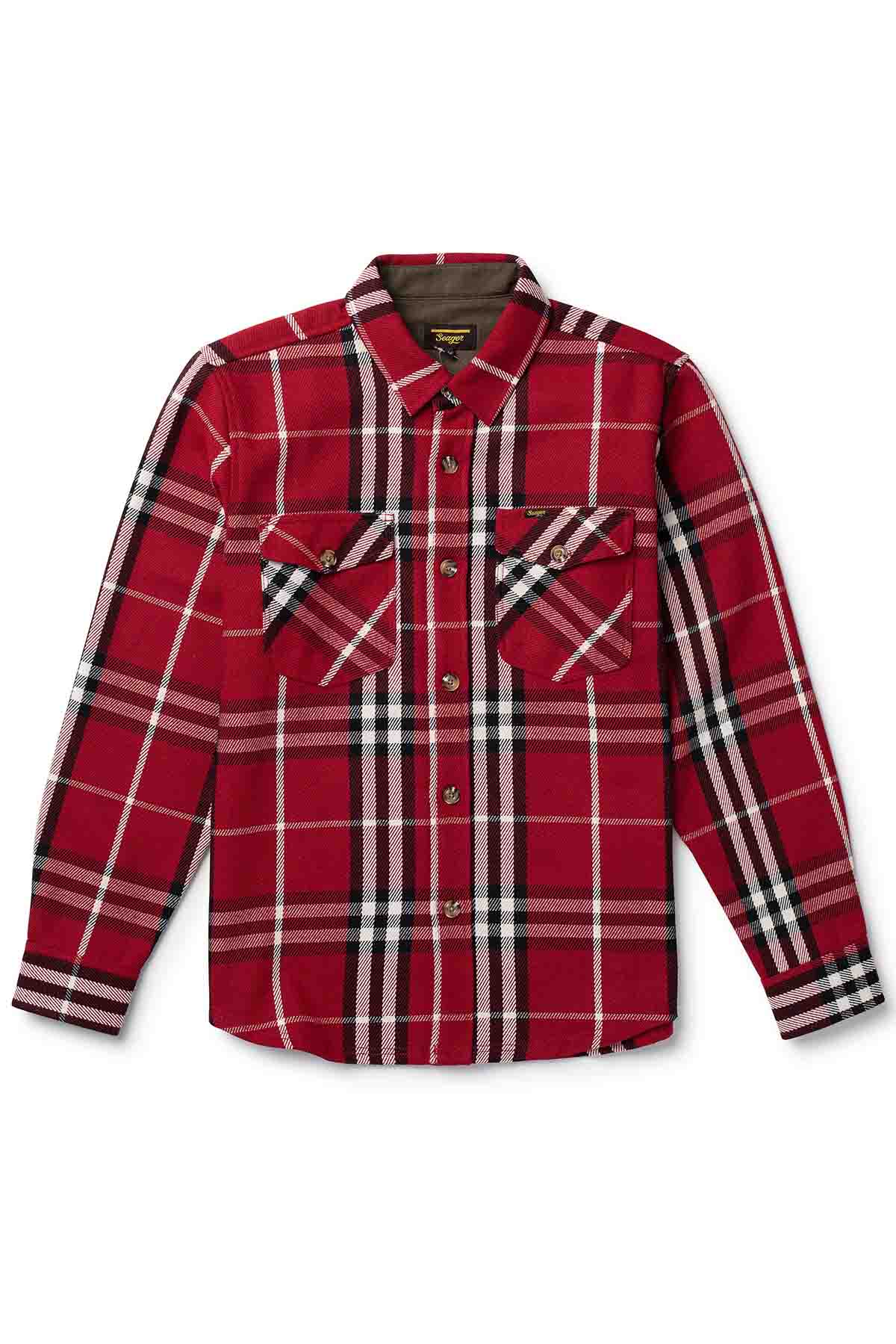 Seager - Thick Cut Flannel - Red/White - Front