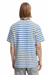 Scotch & Soda - Yarn Dye Stripe Tshirt - Ecru Blue Stripe - Back