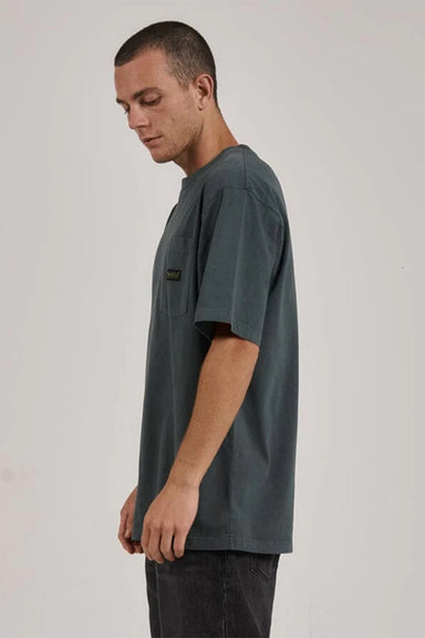Thrills - Union Oversize Fit Pkt Tee - Spruce - Side