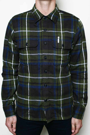 Rogue Territory - Field Work Shirt - Olive Plaid - Front