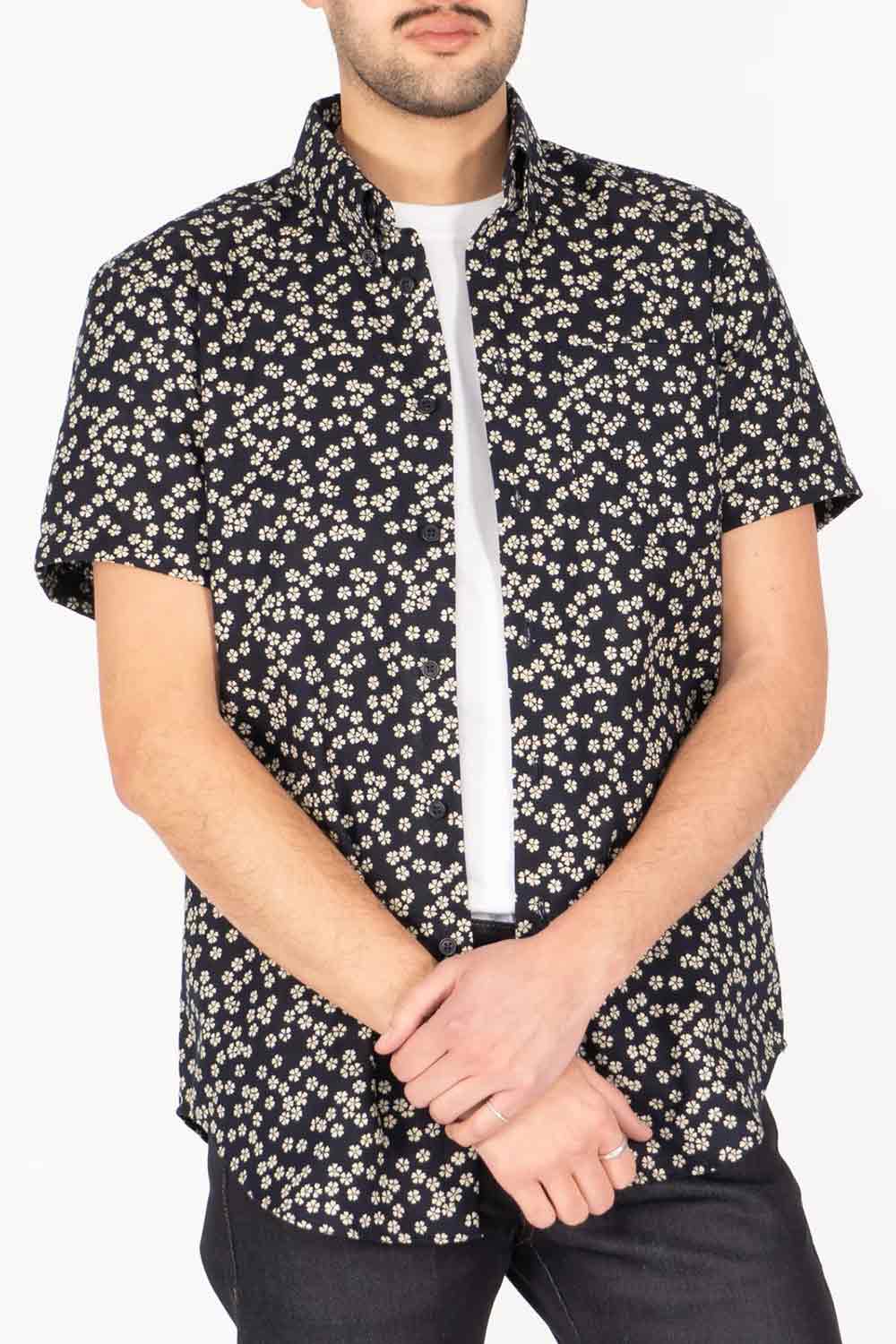 SS EASY SHIRT Kimono Flowers
