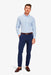 Mizzen + Main - Leeward LS - Light Blue Gingham - Front