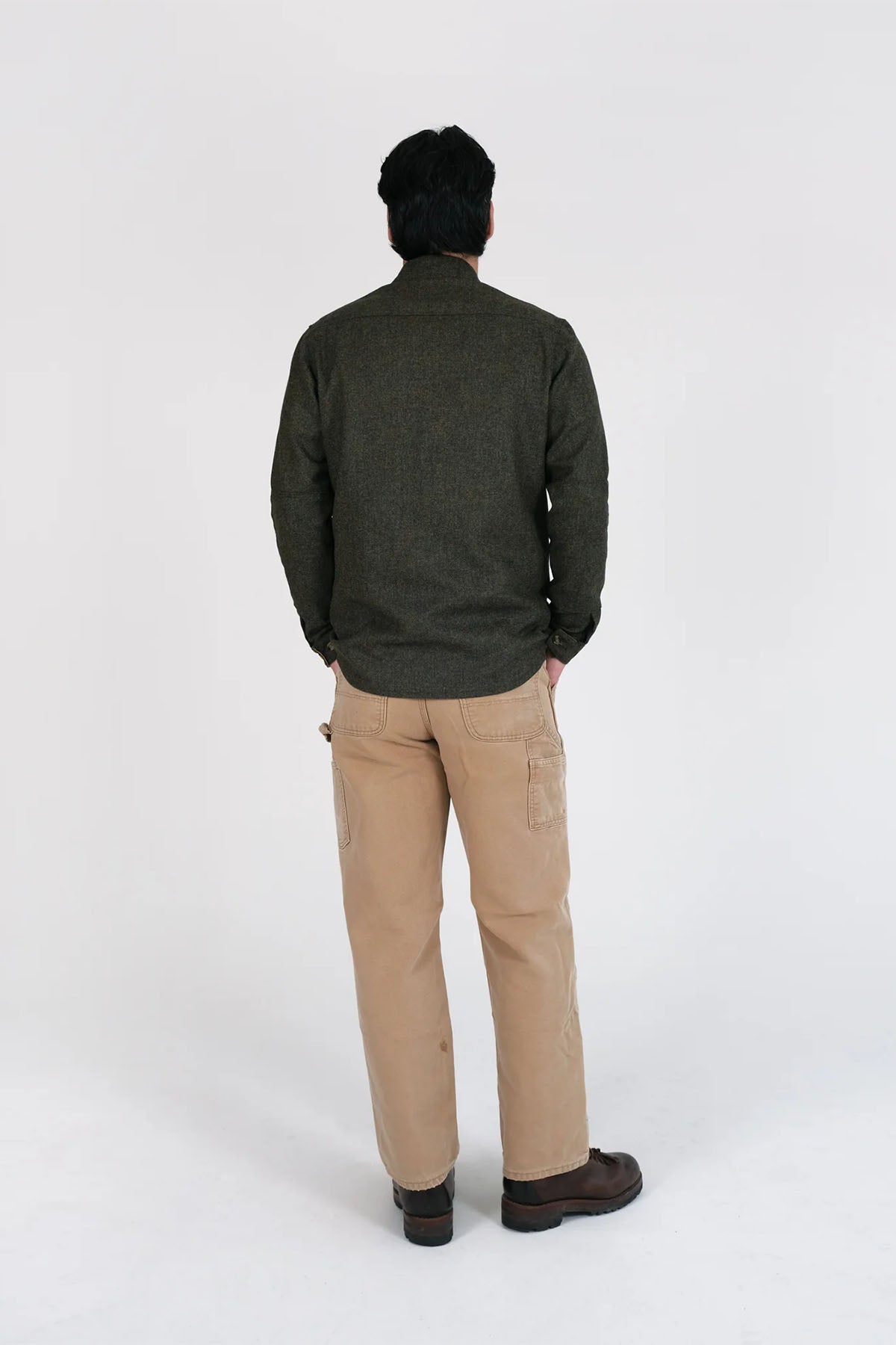 Dehen - Crissman Overshirt - Hunter Green - Back