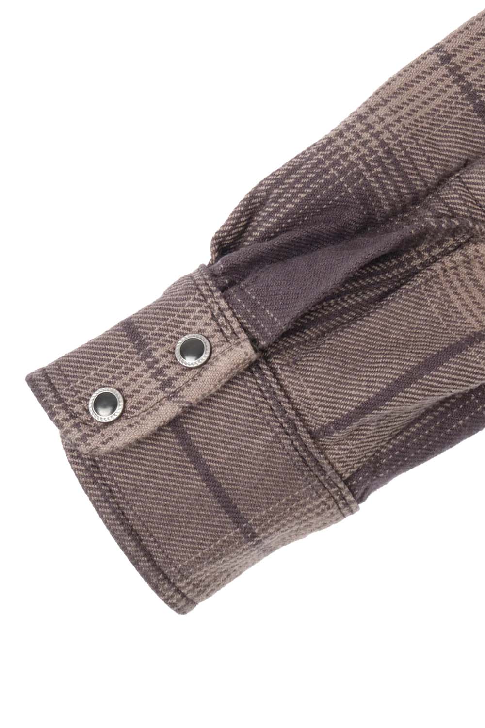 Freenote - Modern Western Shirt - Cedar Shadow Plaid - Sleeve
