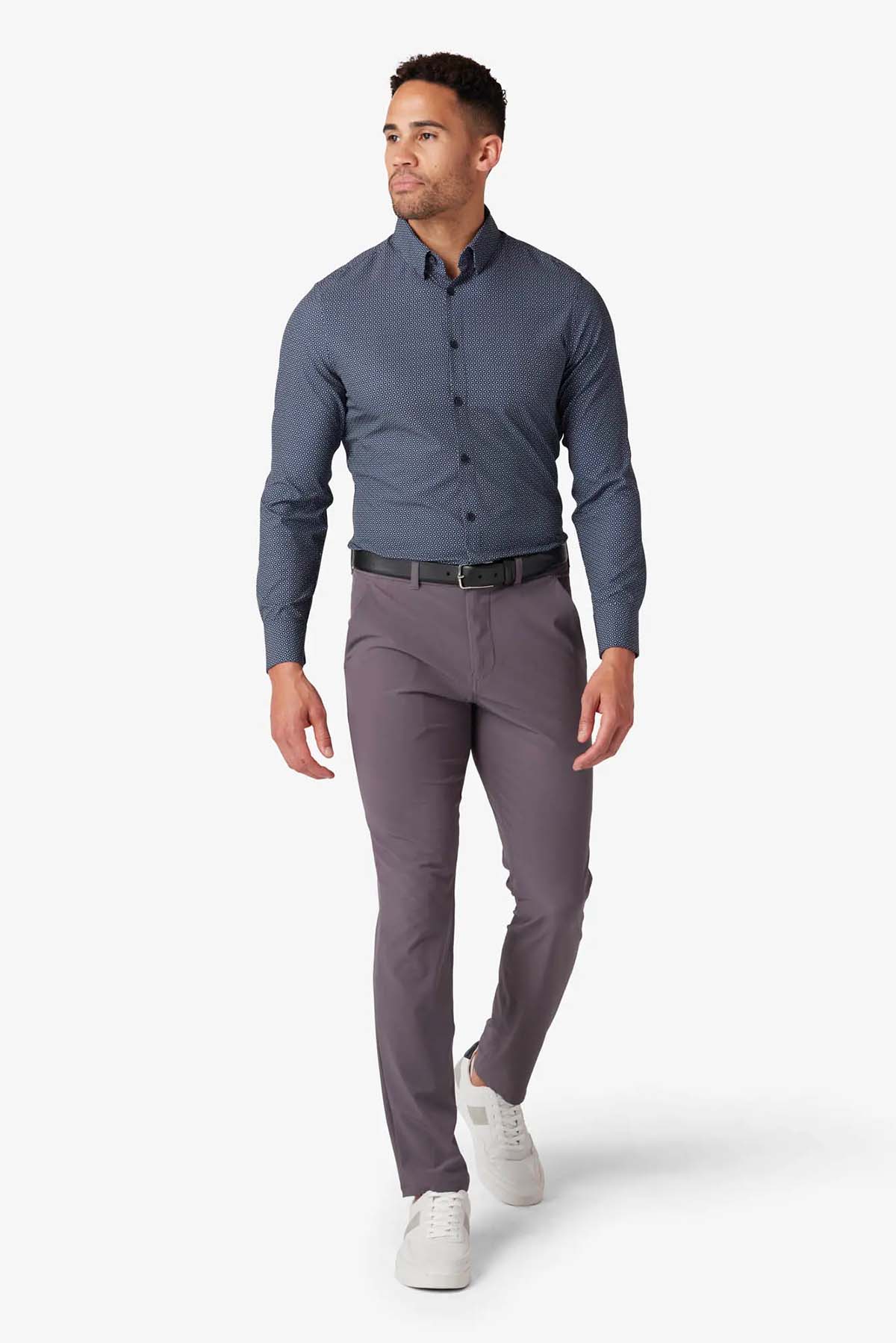 Mizzen + Main - Leeward LS - Navy 3D Cube - Front