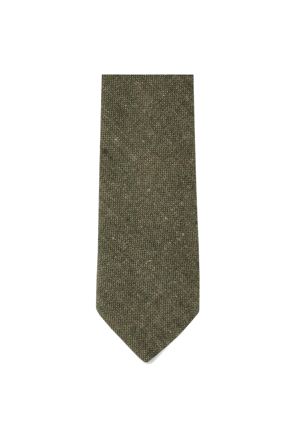 THE MARINO TIE Olive Wool