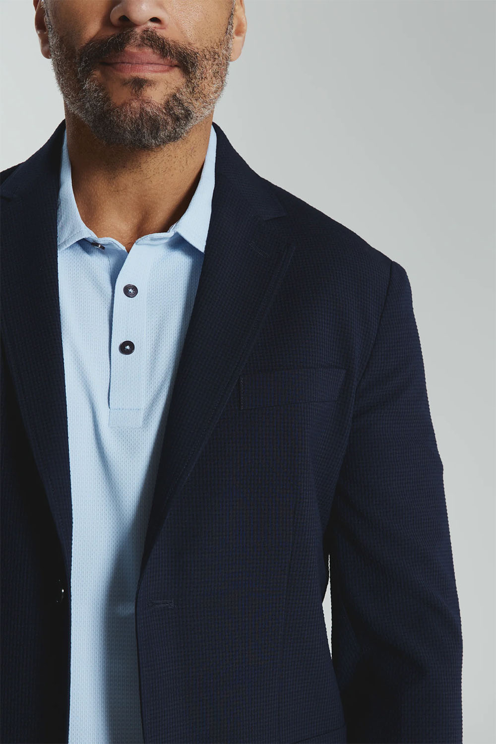 7 diamonds gibson blazer navy detail