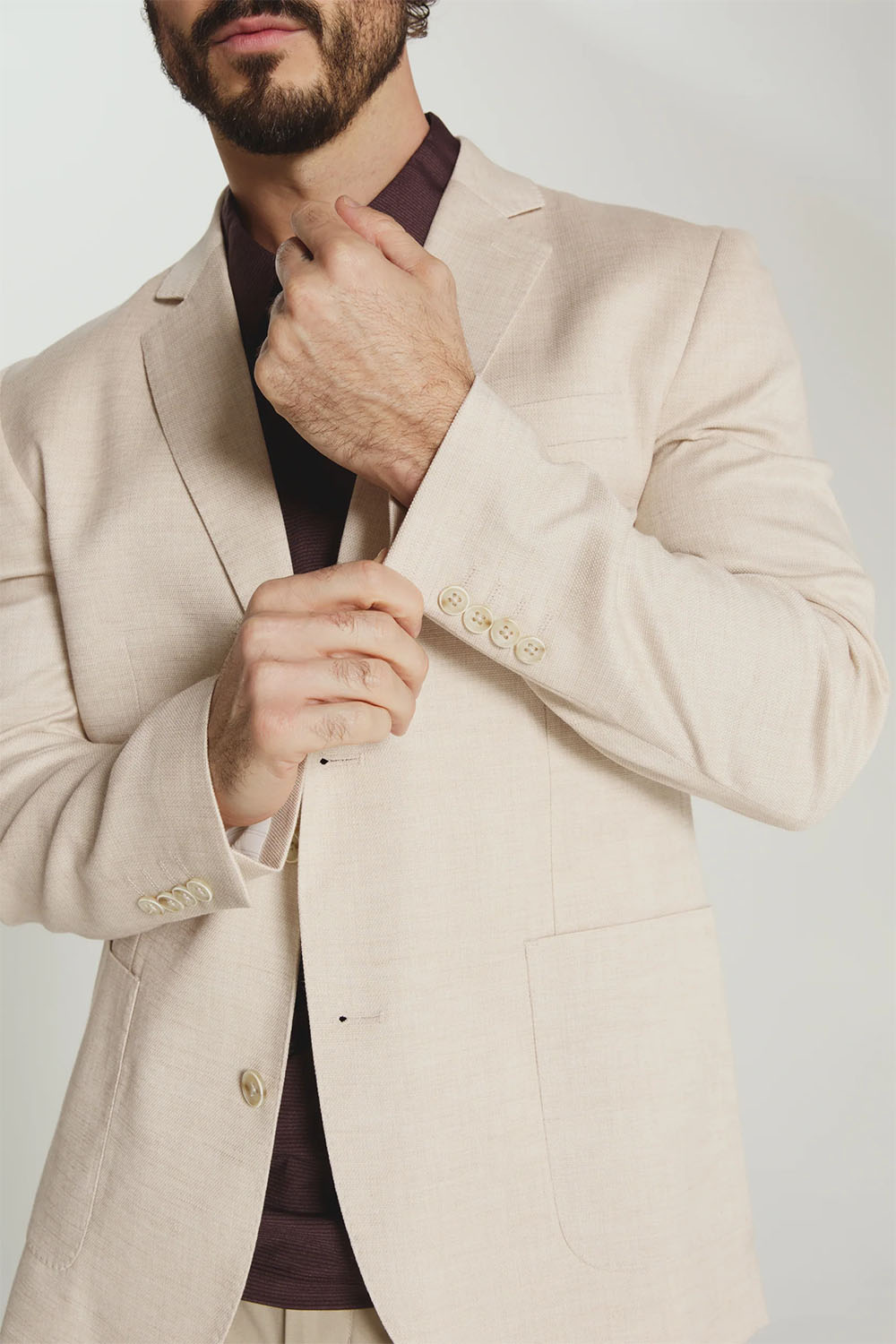 7 diamonds saltwood blazer oat detail