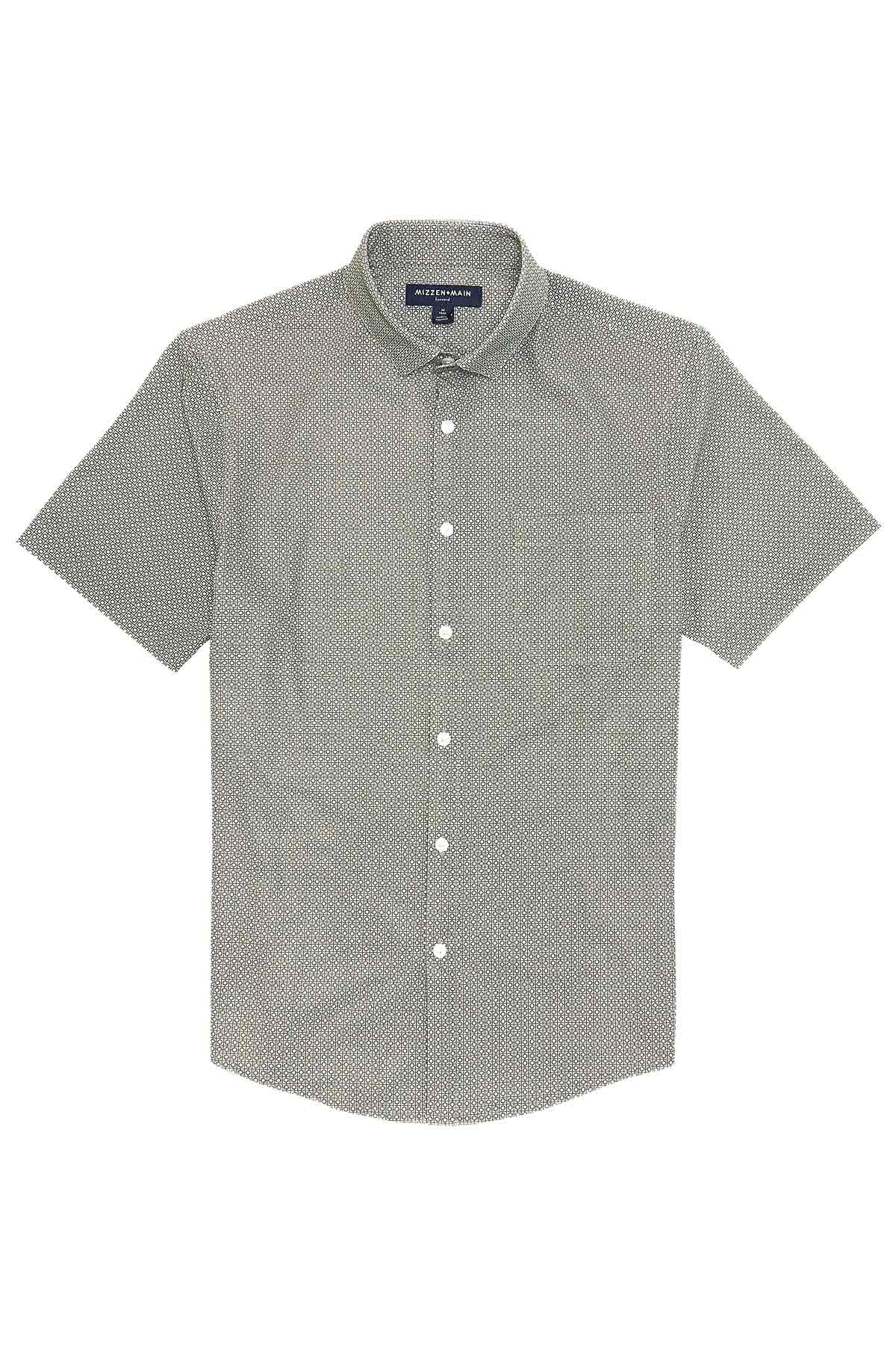 LEEWARD SS Sage Geo Print