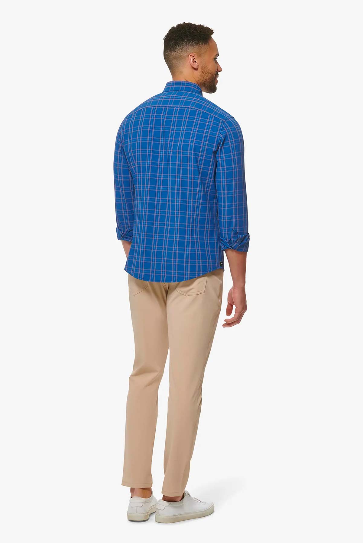Mizzen + Main - Leeward LS - Set Sail Multi Plaid - Back