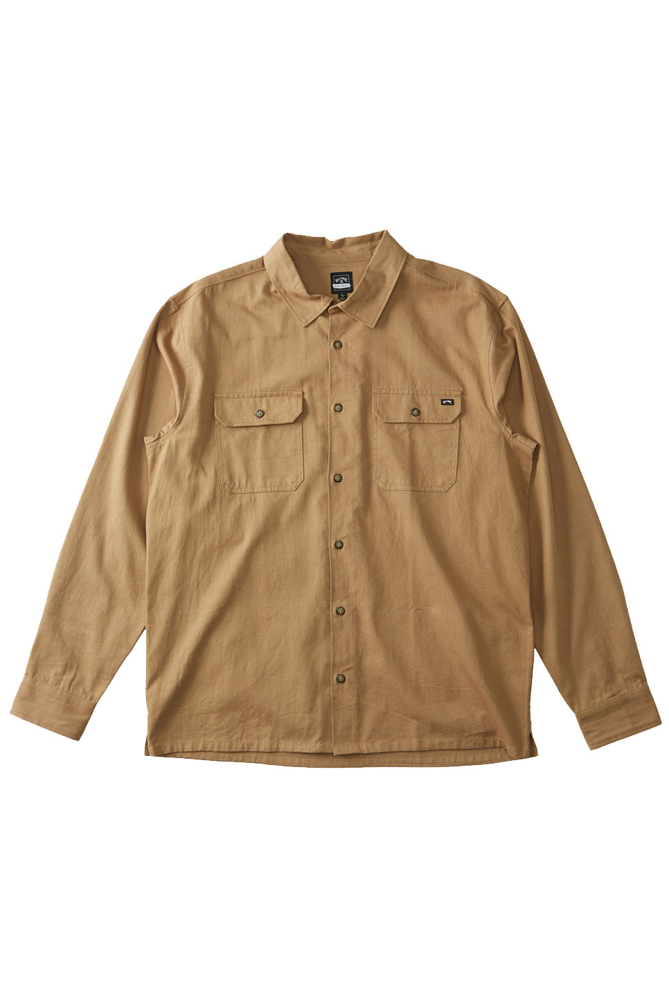 Billabong - Zeledon Solid Flannel - Gravel - Flatlay