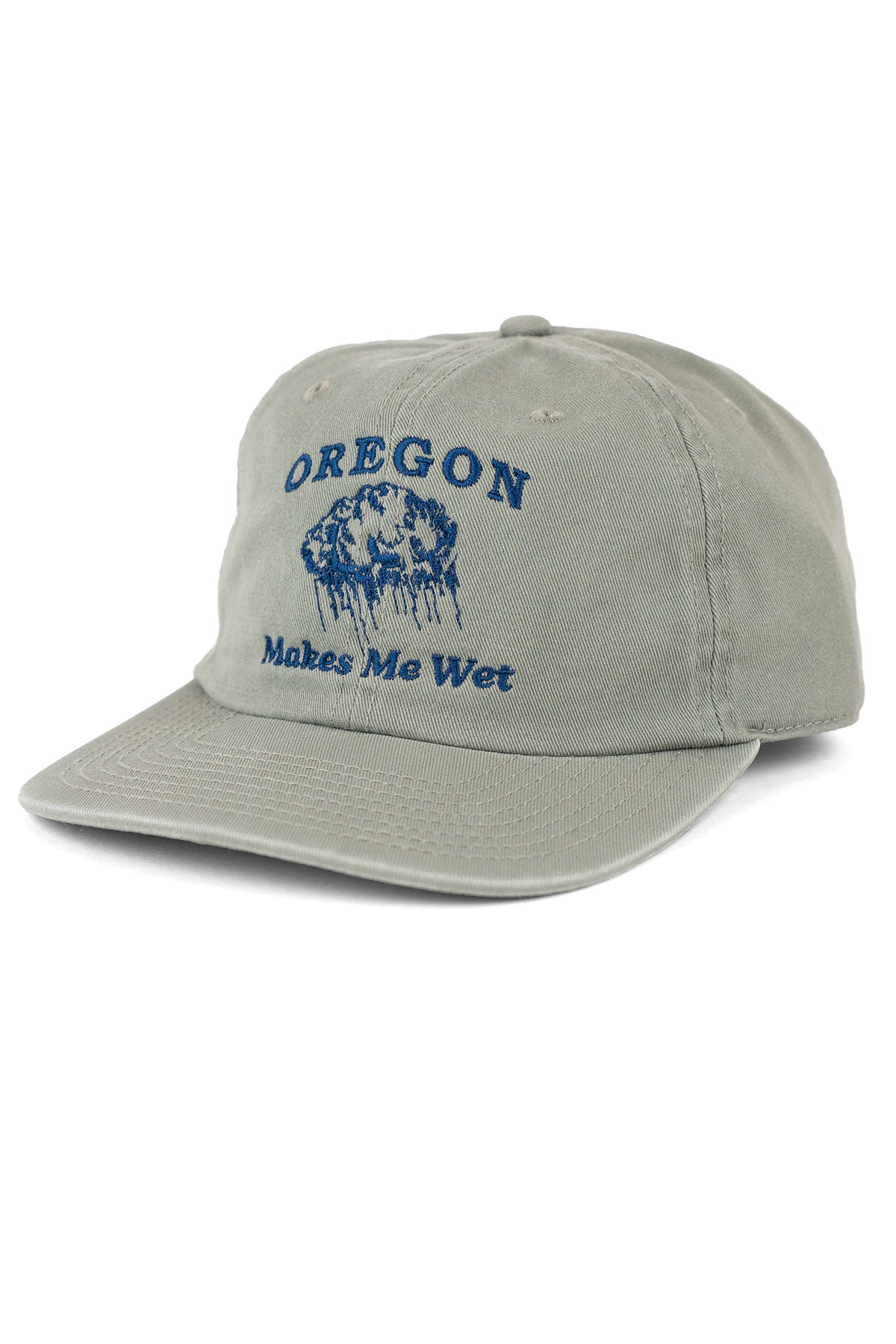 Revolvr Menswear Oregon Makes Met Wet Hat Cap adjustable green grey eucalyptus angle view
