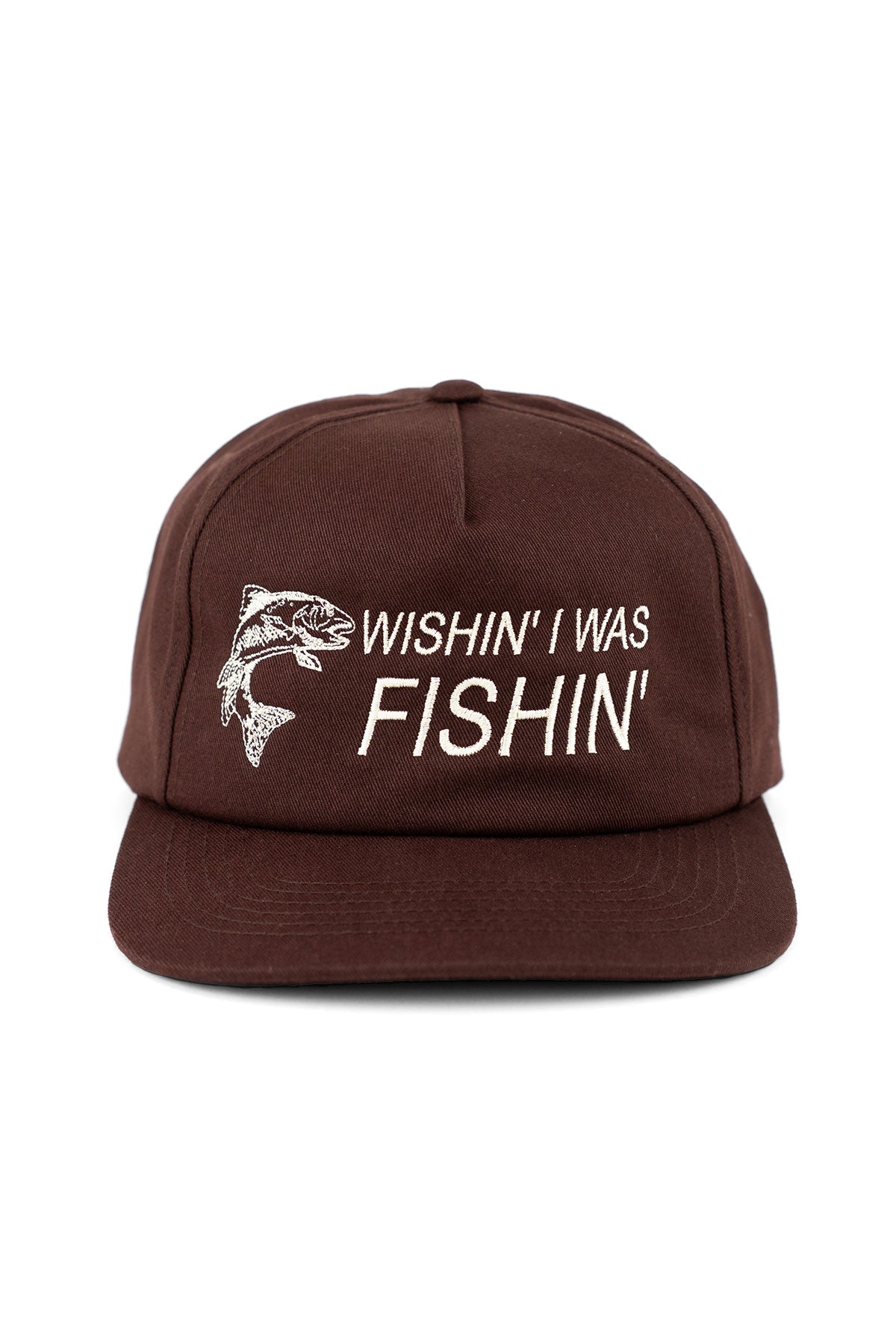 revolvr, menswear, cap , hat, trucker, wishin, fishin, fishing,, brown, snapback, snap, back, mens