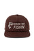 revolvr, menswear, cap , hat, trucker, wishin, fishin, fishing,, brown, snapback, snap, back, mens