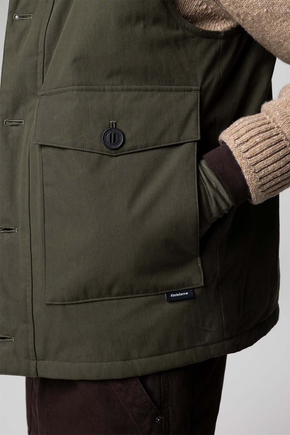 Finisterre - Shipyard Insulated Vest - Timber Green - Pocket