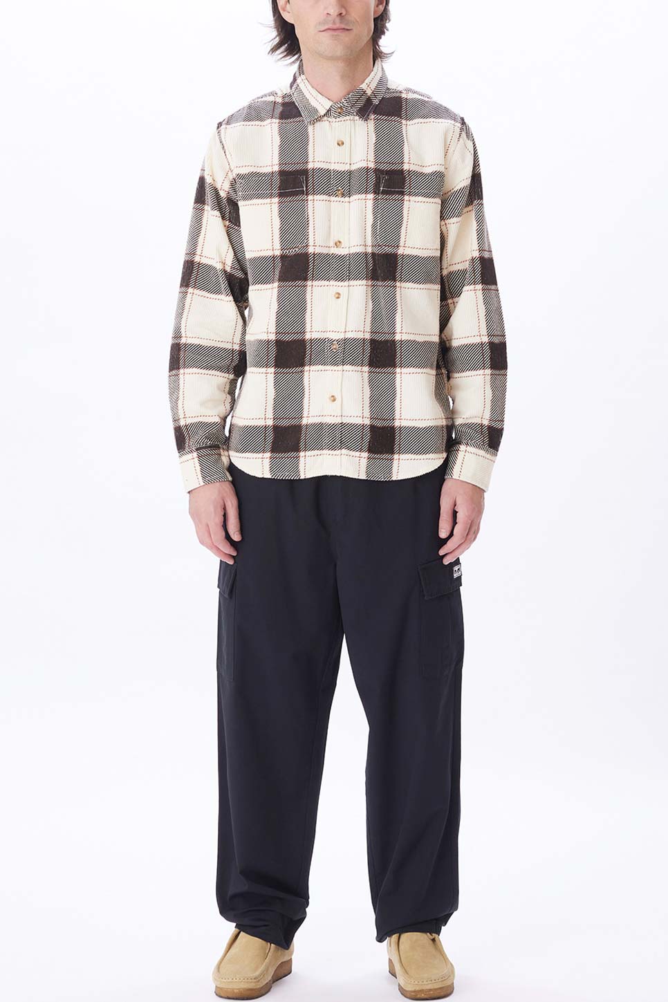 Obey - Adrian Cord Woven - Unbleached Multi 