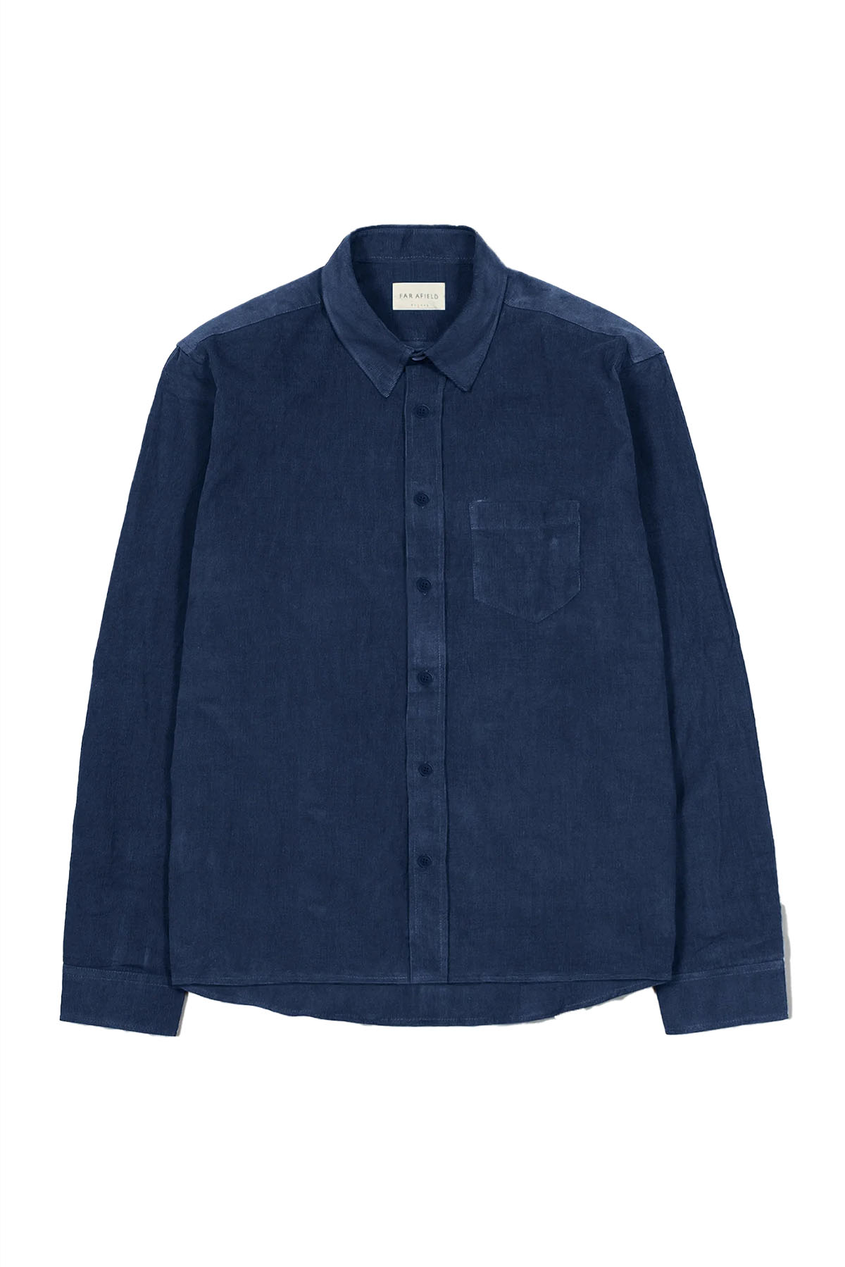 Far Afield - Day LS Cord Shirt - Insignia Blue - Flatlay