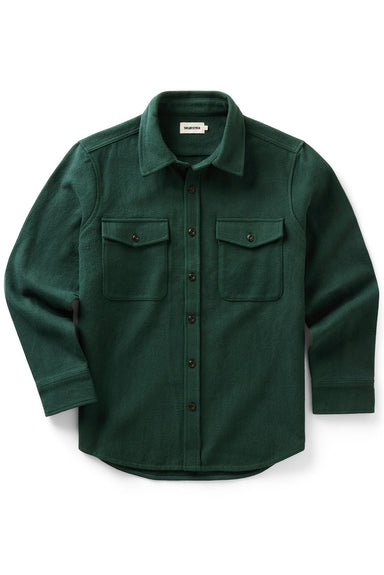 Taylor Stitch - Maritime Shirt Jacket - Dark Forest Moleskin Twill - Flatlay