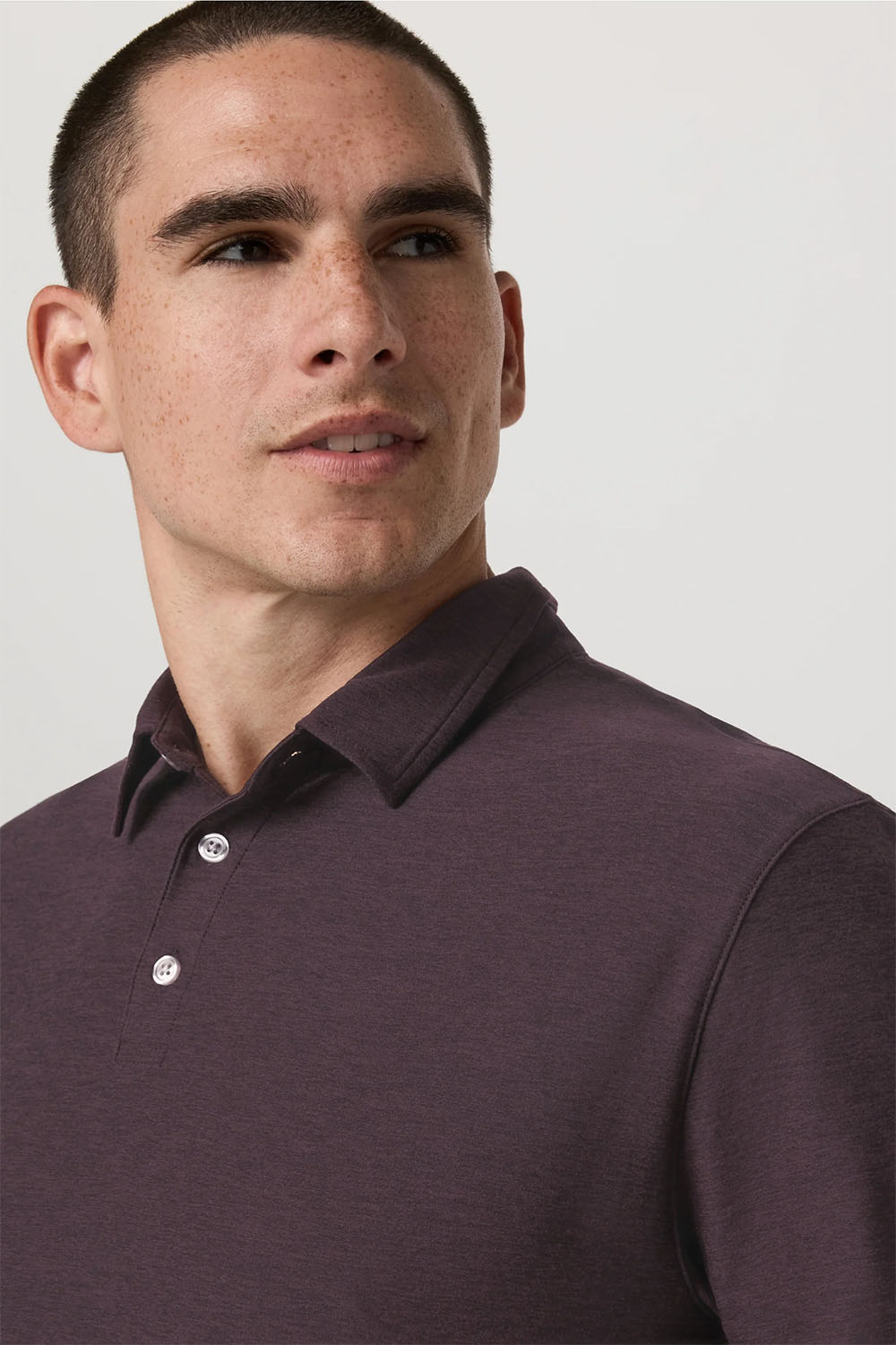 Vuori STRATO TECH POLO Raisin Heather Detail