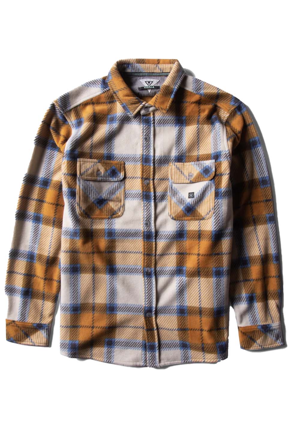 Vissla - Eco-Zy LS Polar Flannel - Dark Honey - Front