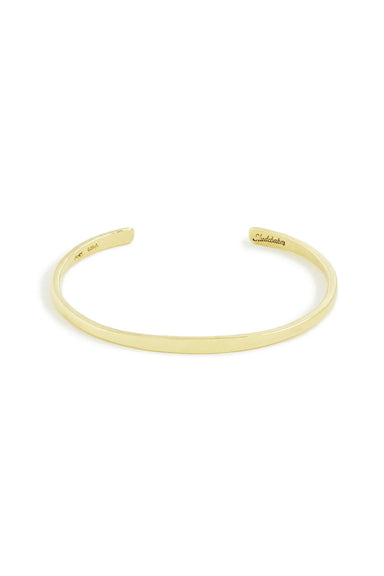 Studebaker Metals Workshop Cuff Lightweight in Brass Polished — Front view