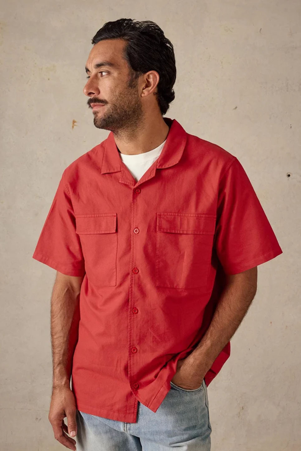 McTavish Holiday Collar Shirt — Front view