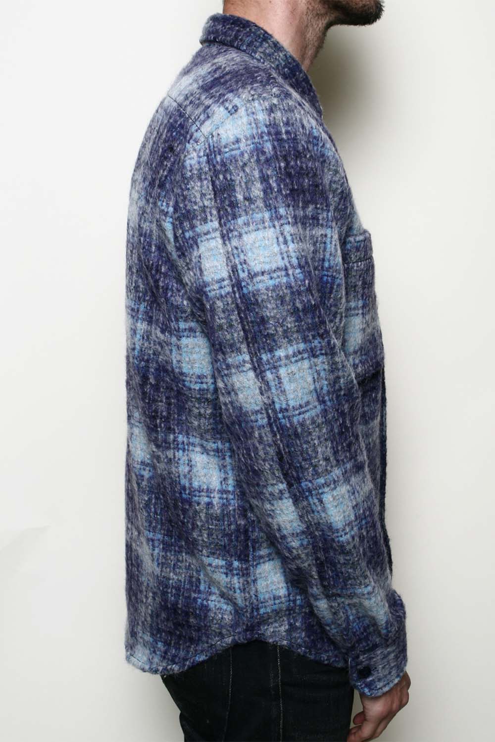 Rogue Territory - Plaid Wool Utility Shirt - Side