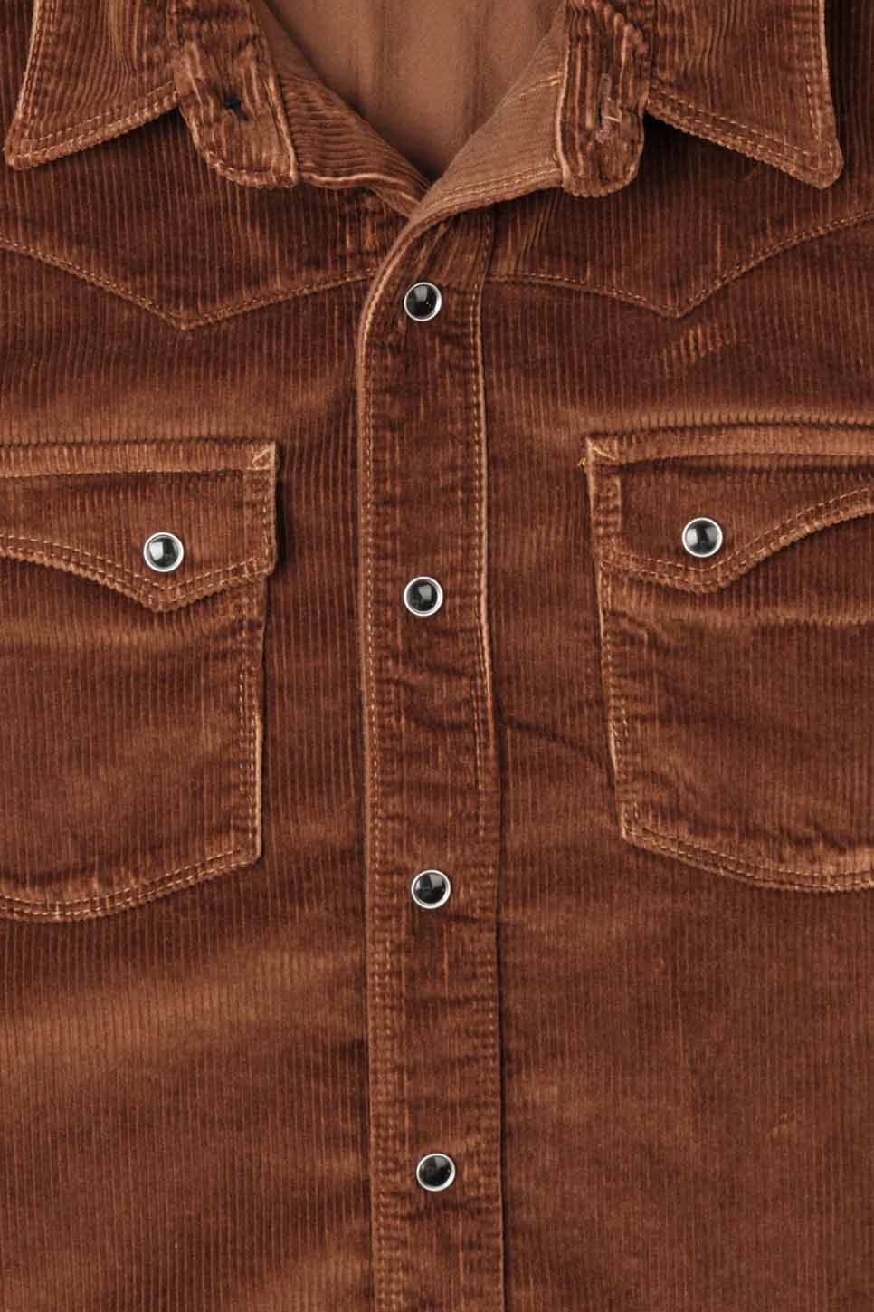 Freenote Cloth - Calico LS - Brown Cord - Detail