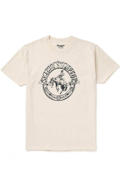 seager stampeed tee vintage white front