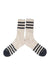 ampal creative heather stripes socks cream charcoal