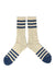 ampal creative heather stripes socks cream navy