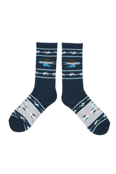 ampal creative heather thunderbird socks navy