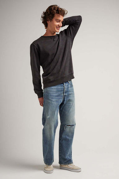 Richer Poorer - Vintage Recycled Fleece Sweatshirt - Mineral Black - Front