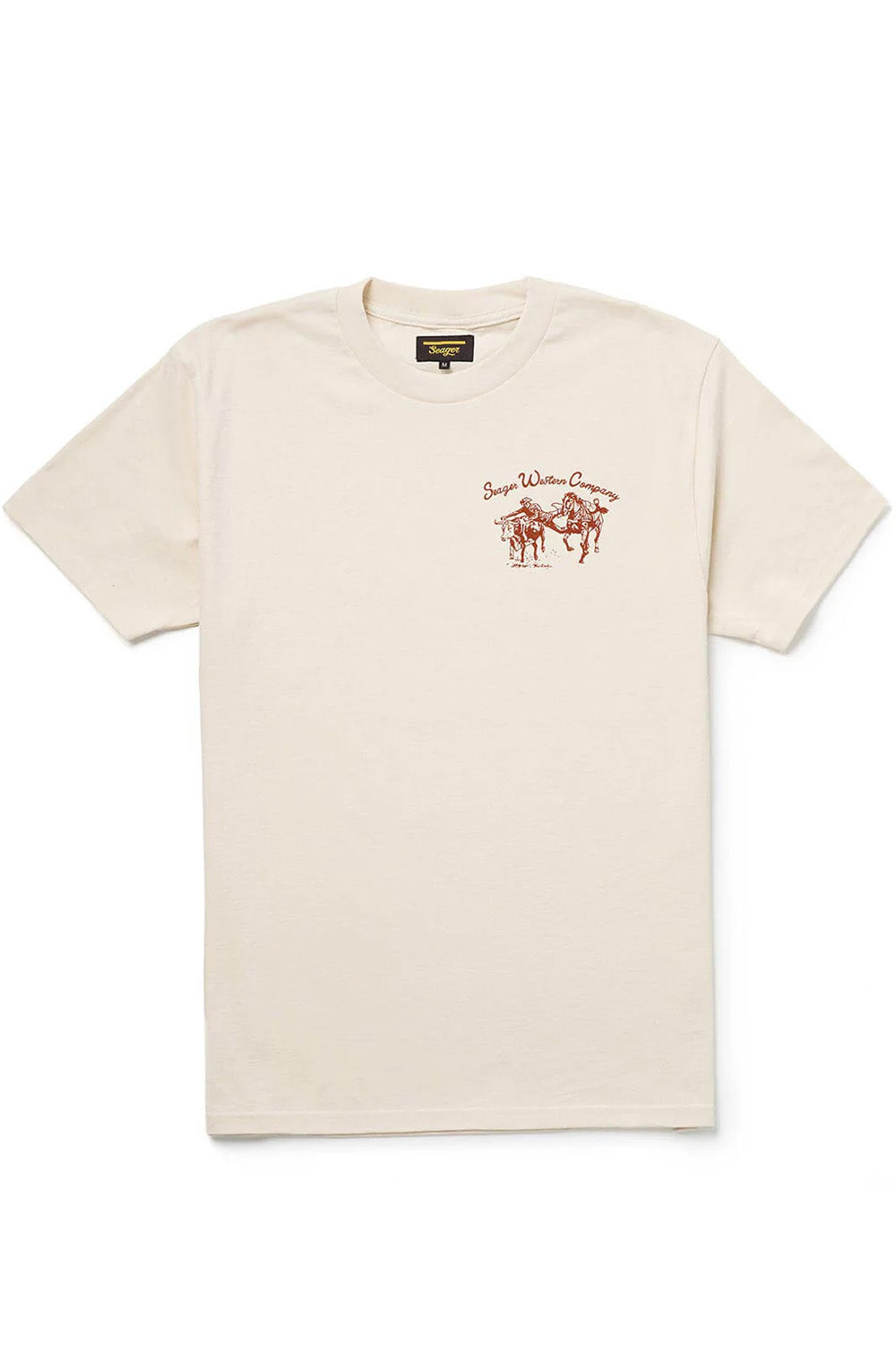 Seager - Los Rios Tee - Vintage White. - Front
